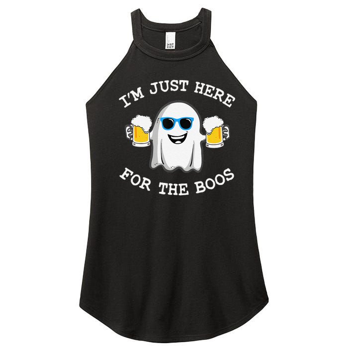 Funny Halloween IM Just Here For Boos Women's Perfect Tri Rocker Tank