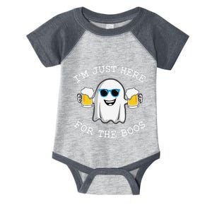 Funny Halloween IM Just Here For Boos Infant Baby Jersey Bodysuit