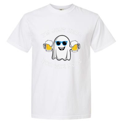 Funny Halloween IM Just Here For Boos Garment-Dyed Heavyweight T-Shirt