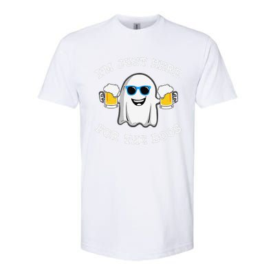 Funny Halloween IM Just Here For Boos Softstyle CVC T-Shirt