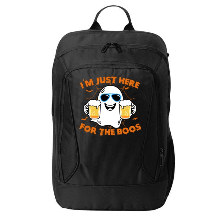 Funny Halloween Im Just Here For The Boos Costume Gift City Backpack