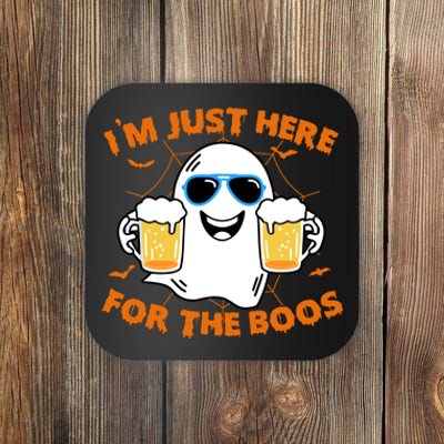 Funny Halloween Im Just Here For The Boos Costume Gift Coaster