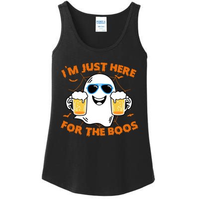 Funny Halloween Im Just Here For The Boos Costume Gift Ladies Essential Tank