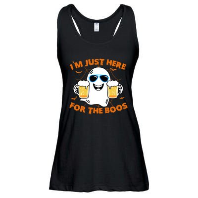 Funny Halloween Im Just Here For The Boos Costume Gift Ladies Essential Flowy Tank