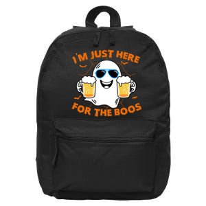 Funny Halloween Im Just Here For The Boos Costume Gift 16 in Basic Backpack