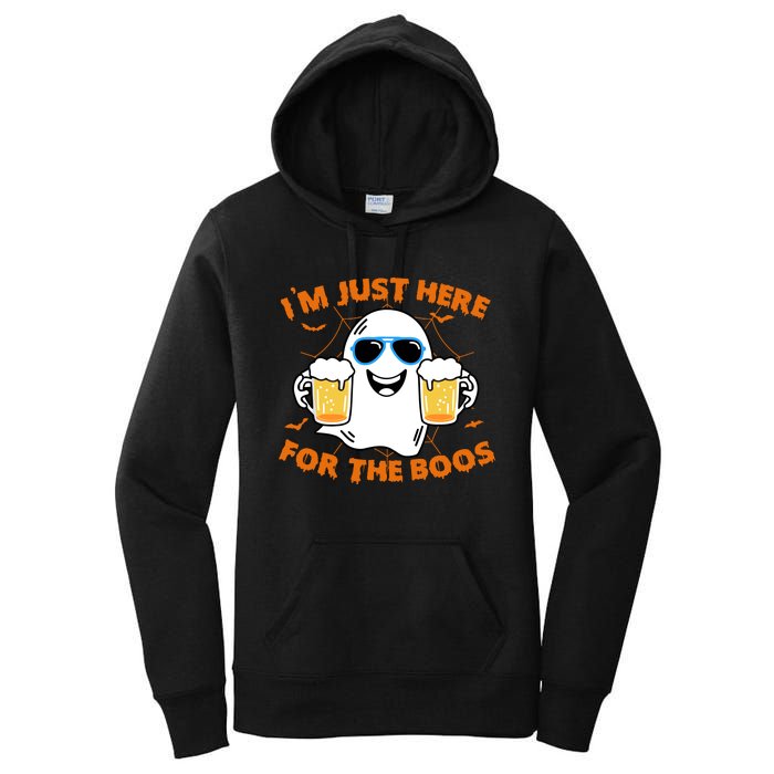 Funny Halloween Im Just Here For The Boos Costume Gift Women's Pullover Hoodie