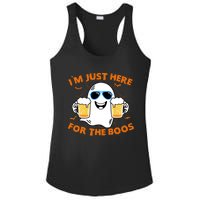 Funny Halloween Im Just Here For The Boos Costume Gift Ladies PosiCharge Competitor Racerback Tank