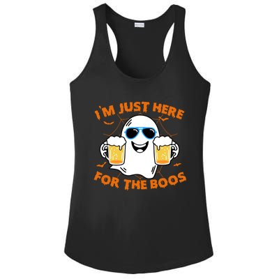 Funny Halloween Im Just Here For The Boos Costume Gift Ladies PosiCharge Competitor Racerback Tank