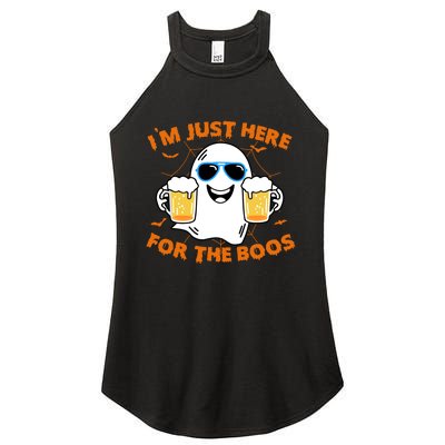 Funny Halloween Im Just Here For The Boos Costume Gift Women's Perfect Tri Rocker Tank