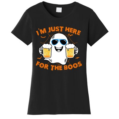 Funny Halloween Im Just Here For The Boos Costume Gift Women's T-Shirt