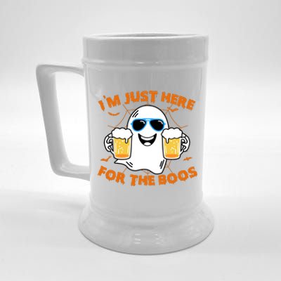 Funny Halloween Im Just Here For The Boos Costume Gift Beer Stein