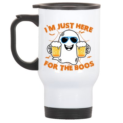 Funny Halloween Im Just Here For The Boos Costume Gift Stainless Steel Travel Mug