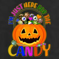 Funny Halloween I'm Just Here For The Candy 15oz Campfire Ceramic Mug