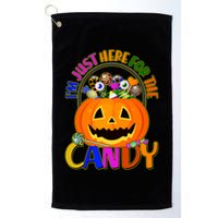 Funny Halloween I'm Just Here For The Candy Golf Towel