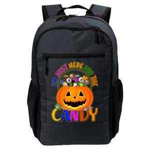 Funny Halloween I'm Just Here For The Candy Daily Commute Backpack