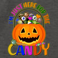 Funny Halloween I'm Just Here For The Candy Vector Backpack