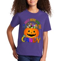 Funny Halloween I'm Just Here For The Candy Kids T-Shirt