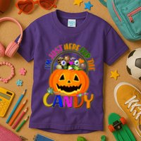 Funny Halloween I'm Just Here For The Candy Kids T-Shirt