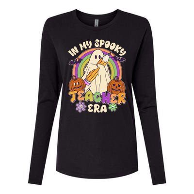 Funny Halloween In My Spooky Teacher Era Womens Cotton Relaxed Long Sleeve T-Shirt