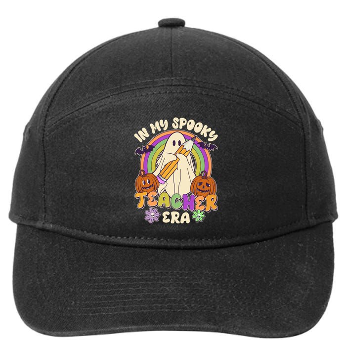 Funny Halloween In My Spooky Teacher Era 7-Panel Snapback Hat