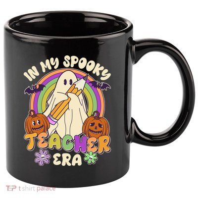 Funny Halloween In My Spooky Teacher Era 11oz C Handle Ceramic Mug