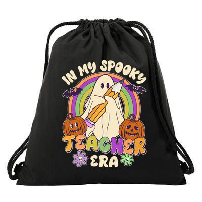 Funny Halloween In My Spooky Teacher Era Drawstring Bag