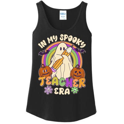 Funny Halloween In My Spooky Teacher Era Ladies Essential Tank