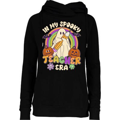 Funny Halloween In My Spooky Teacher Era Womens Funnel Neck Pullover Hood