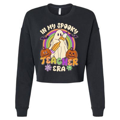 Funny Halloween In My Spooky Teacher Era Cropped Pullover Crew