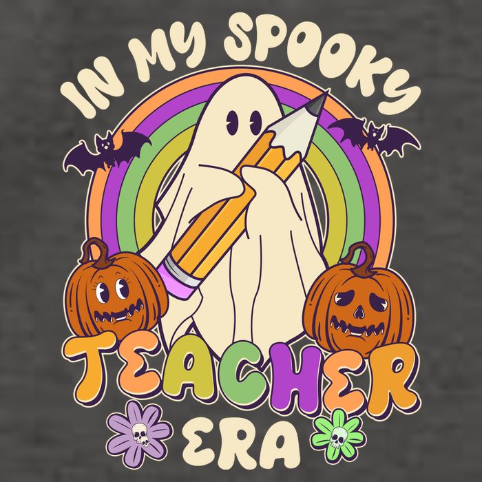 Funny Halloween In My Spooky Teacher Era Vector Backpack