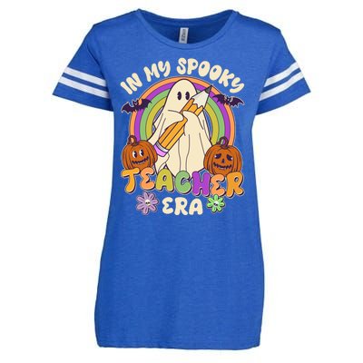 Funny Halloween In My Spooky Teacher Era Enza Ladies Jersey Football T-Shirt