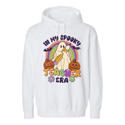 Funny Halloween In My Spooky Teacher Era Garment-Dyed Fleece Hoodie