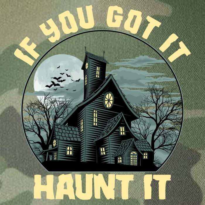 Funny Halloween If You Got It Haunt It Haunted House Legacy Tie Dye Trucker Hat