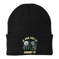 Funny Halloween If You Got It Haunt It Haunted House Beanie