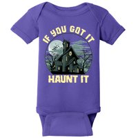 Funny Halloween If You Got It Haunt It Haunted House Baby Bodysuit