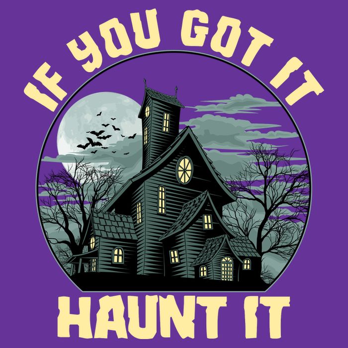 Funny Halloween If You Got It Haunt It Haunted House Toddler T-Shirt