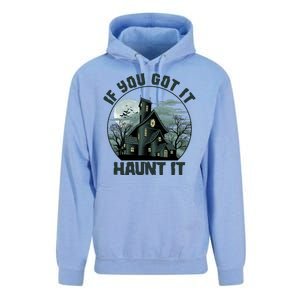 Funny Halloween If You Got It Haunt It Haunted House Unisex Surf Hoodie