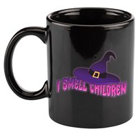 Funny Halloween I Smell Children Witches 11oz C Handle Ceramic Mug
