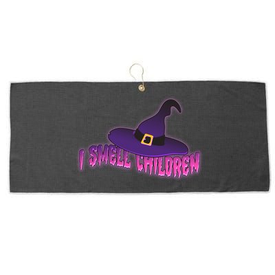 Funny Halloween I Smell Children Witches Large Microfiber Waffle Golf Towel