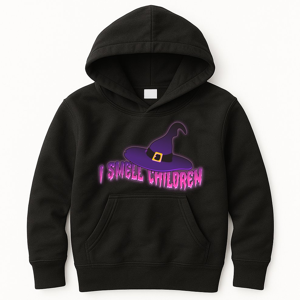 Funny Halloween I Smell Children Witches Kids Hoodie