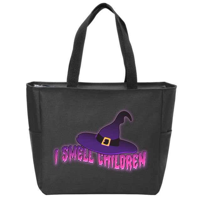 Funny Halloween I Smell Children Witches Zip Tote Bag