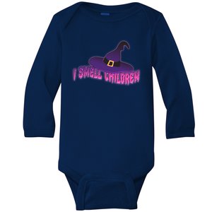 Funny Halloween I Smell Children Witches Baby Long Sleeve Bodysuit