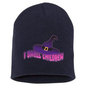 Funny Halloween I Smell Children Witches Short Acrylic Beanie