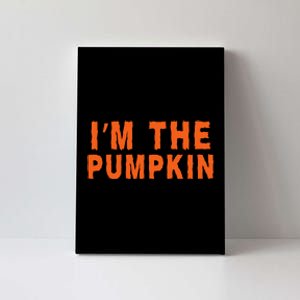 Funny Halloween IM The Pumpkin Jackolantern Pumpkin Halloween Costume Couple Canvas