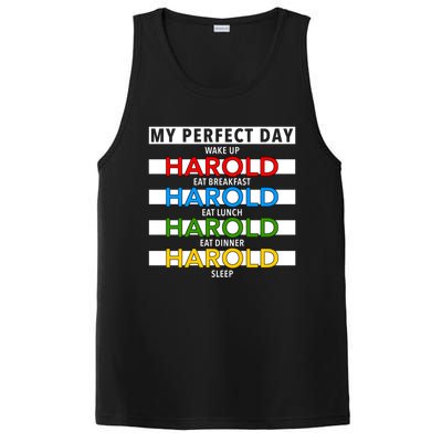 Funny Harold Improviser Gift My Perfect Day Improv Lover Great Gift PosiCharge Competitor Tank