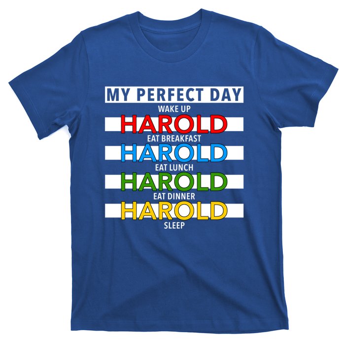 Funny Harold Improviser Gift My Perfect Day Improv Lover Great Gift T-Shirt