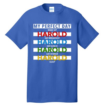 Funny Harold Improviser Gift My Perfect Day Improv Lover Great Gift Tall T-Shirt