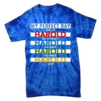 Funny Harold Improviser Gift My Perfect Day Improv Lover Great Gift Tie-Dye T-Shirt