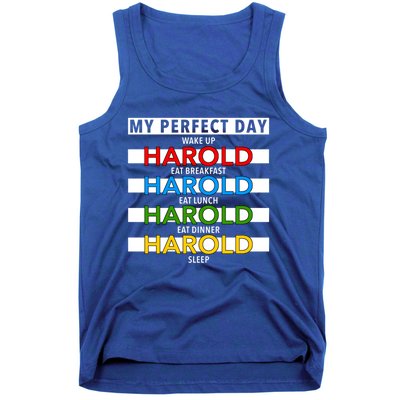 Funny Harold Improviser Gift My Perfect Day Improv Lover Great Gift Tank Top