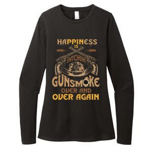 Funny Happiness Is Watching Gunsmoke Over And Over Again Womens CVC Long Sleeve Shirt